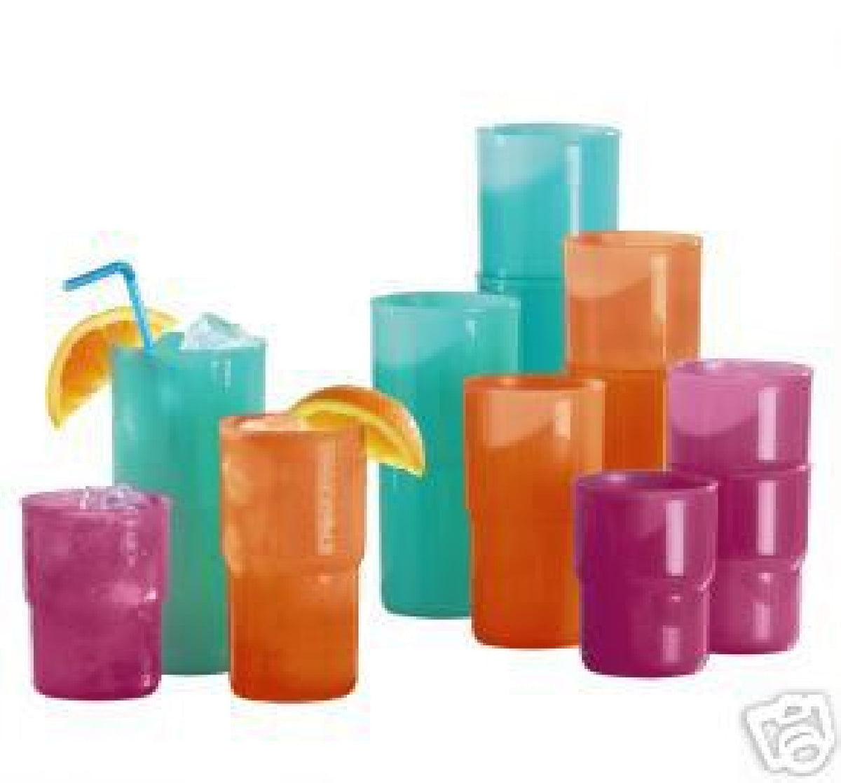 Tupperware 16-oz Impressions Drip-less Straw Seal TUMBLERS 4 Berry Hya –  Plastic Glass and Wax ~ PGW