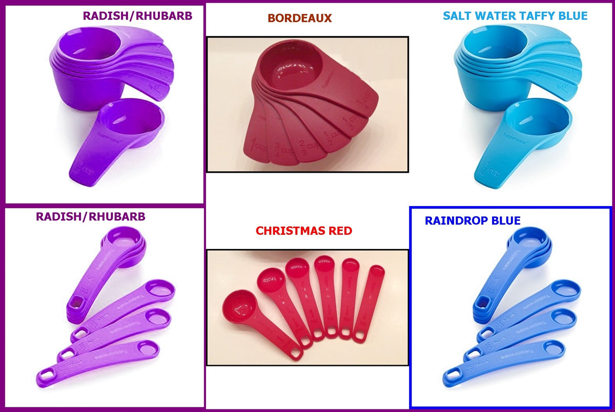 New Tupperware Measuring Spoons Set of 6 Rednext Day Shipping