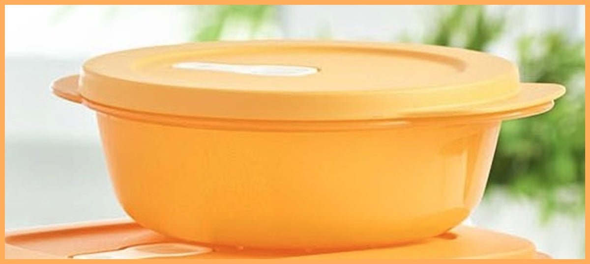TUPPERWARE CRYSTALWAVE 2 MICROWAVABLE CONTAINERS 2.5-C ROUND REHEATING –  Plastic Glass and Wax ~ PGW