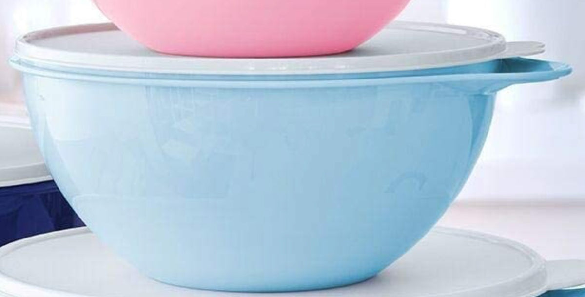 Grace Pantry Blue & Light Pink Floral Microwavable Bowls &