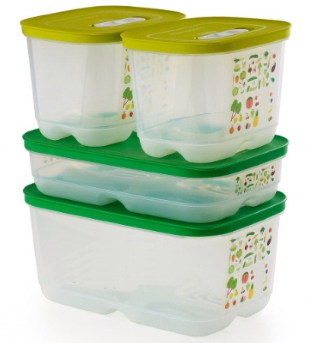 5 Tupperware FridgeSmart containers set, 9.9L 1.8L 4.4L great, produce fresh