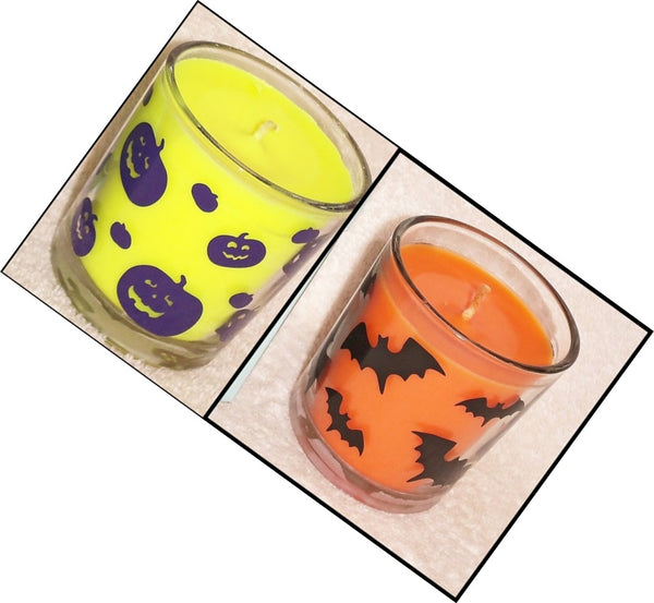 PartyLite TWO (2) BESTBURN GLASS JAR CANDLES HOCUS POCUS & HALLOWEEN NIGHT