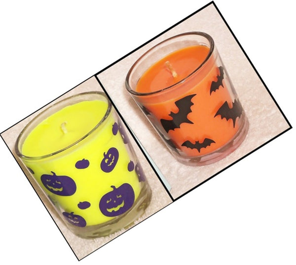 PartyLite TWO (2) BESTBURN GLASS JAR CANDLES HOCUS POCUS & HALLOWEEN NIGHT