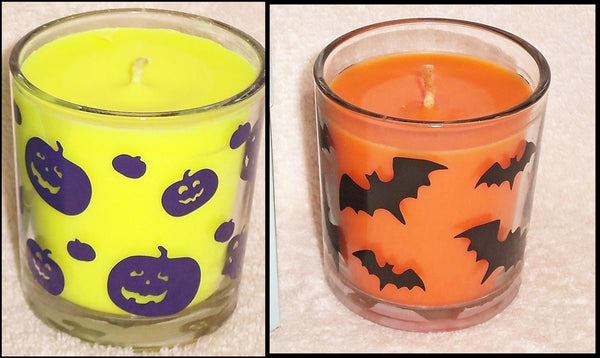 PartyLite TWO (2) BESTBURN GLASS JAR CANDLES HOCUS POCUS & HALLOWEEN NIGHT