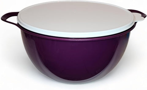 TUPPERWARE 42-C THATS A BOWL DEEP PURPLE DEWBERRY SUGAR WHITE TABBED SEAL