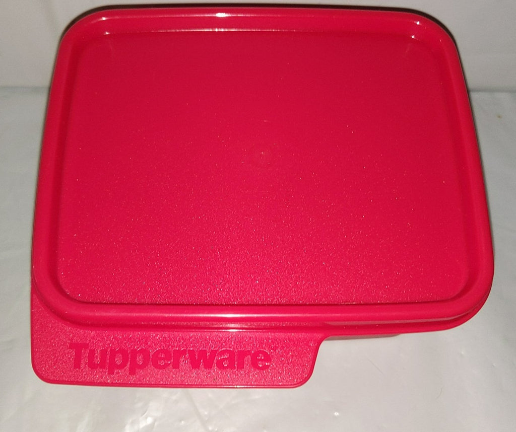 TUPPERWARE 1 SMALL 2-cup KEEP TABS STORAGE KEEPER CONTAINER SUNNY YELL –  Plastic Glass and Wax ~ PGW