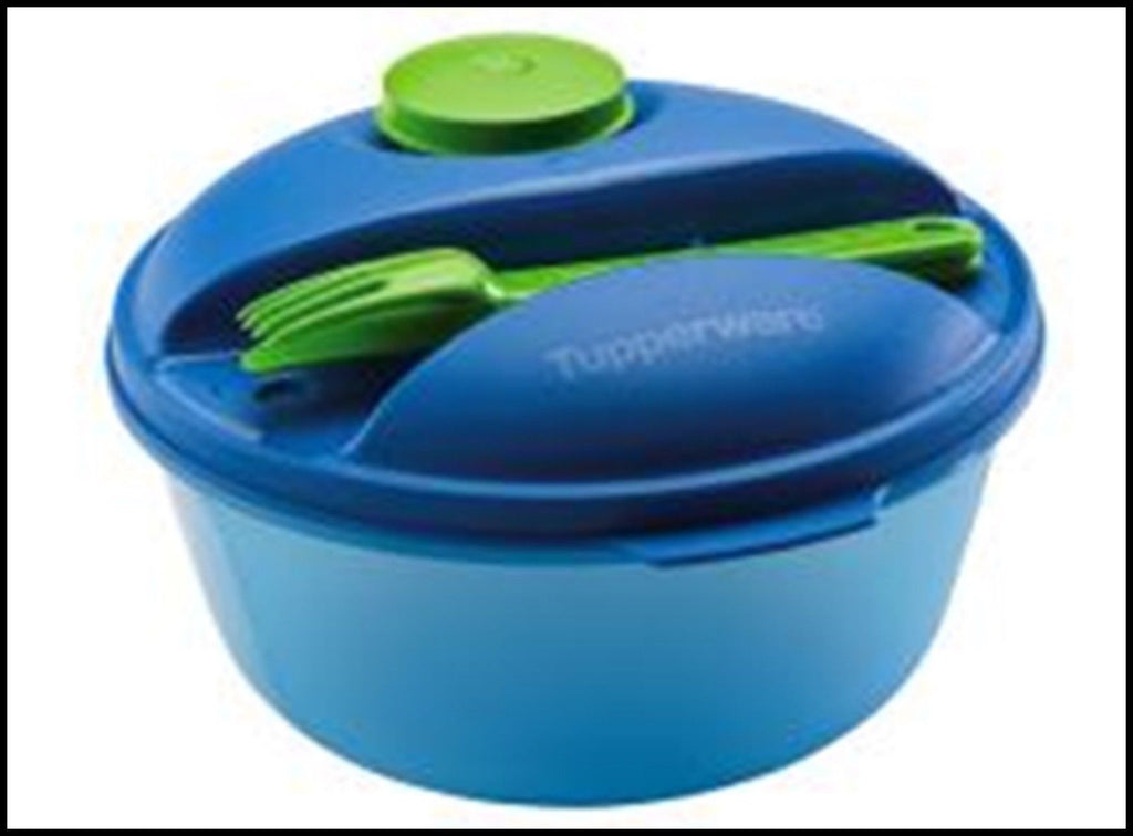 Tupperware Impressions Blue Salad Bowl Set W/lids -  Israel