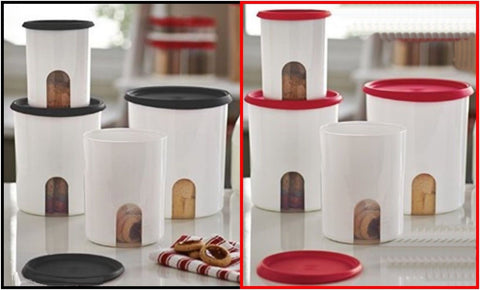 Tupperware One Touch Canister Cookies Christmas Santa’s Food Storage  Serveware