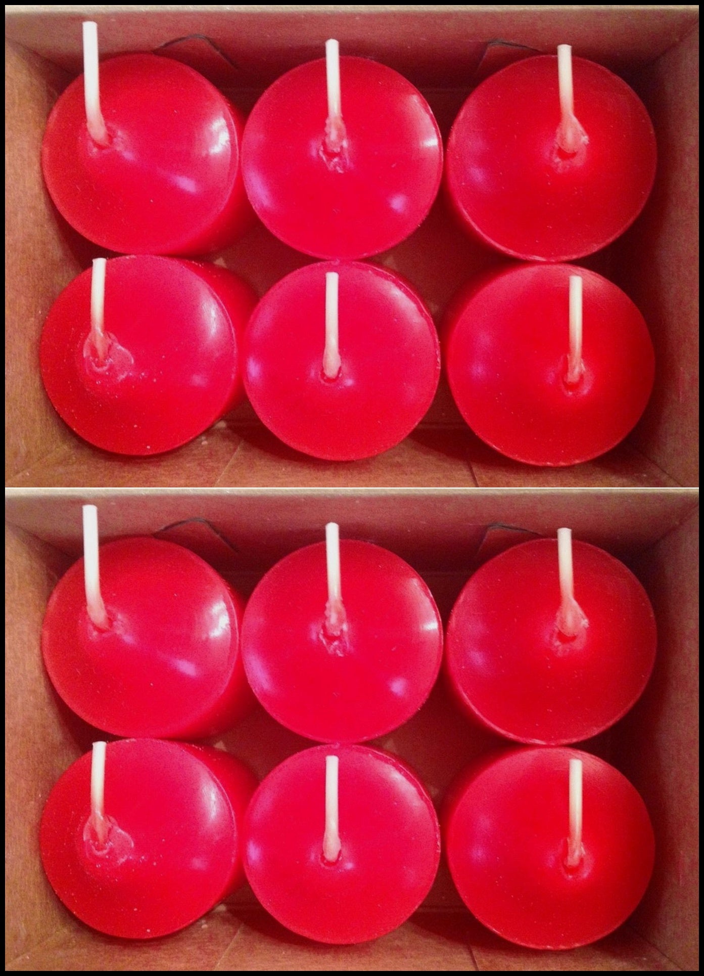 PartyLite 1 DOZEN Votive Wax Candles - 2 BOXES = 12 VOTIVES ~ CINNAMON SPARKLE