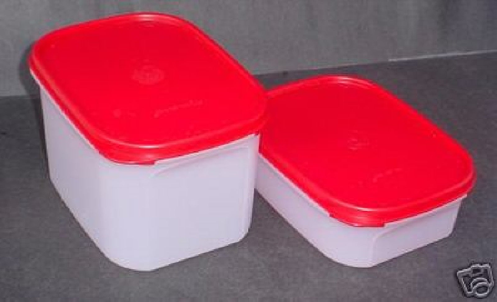 Tupperware Basic Bright Mini Rectangular 1 cup Snack Container Set