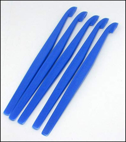 Tupperware 5 COLORED MULTI-PURPOSE ORANGE GRAPEFRUIT CITRUS PEELERS - ROYAL BLUE - Plastic Glass and Wax