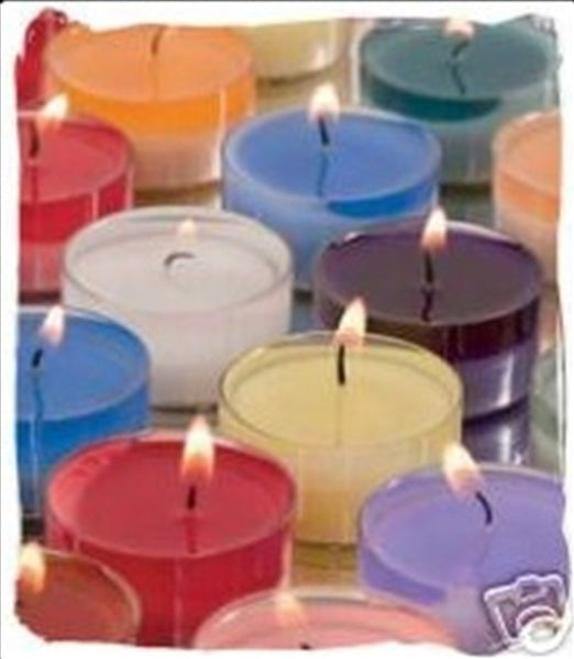 PartyLite Tealight Candles - 1 Box - 1 Dozen Tealights - 12 CANDLES PINEAPPLE SUGARCANE