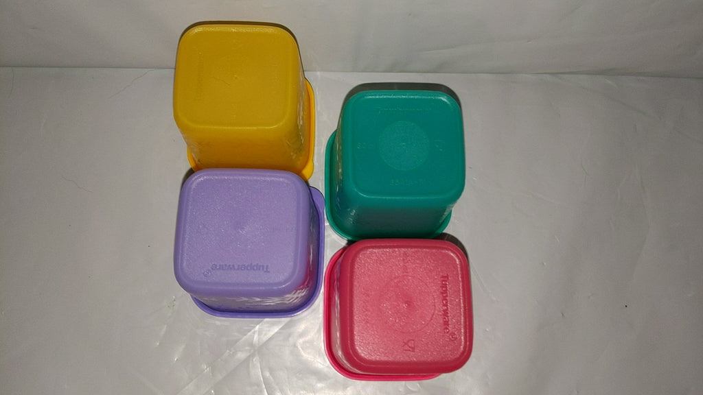 Tupperware Set of 2 Square A Way Containers Square Away Vintage Mint