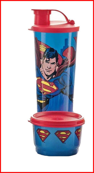 TUPPERWARE 2-Pc DC COMIC On-the-Go Snack Set Tumbler & Snack Cup - THE FLASH