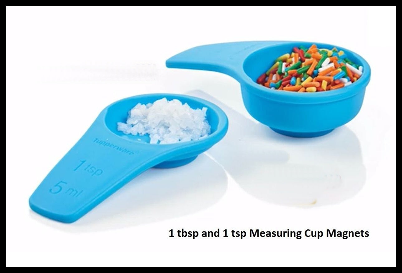 Tupperware Magnets & Key Ring Ice Scream Scoop Measuring Cups