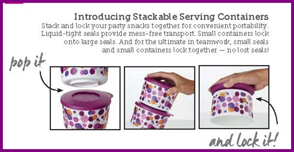 Tupperware Stackable Halves, New Colors, Get Yours Now!