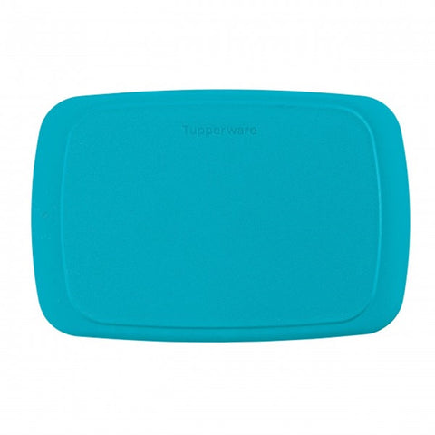 TUPPERWARE RECTANGLE FRIDGE STACKABLES CUTTING BOARD Tropical Water Blue