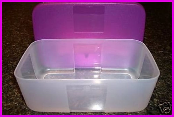 TUPPERWARE FREEZER MATES 1 MEDIUM DEEP PURPLICIOUS STORAGE CONTAINER